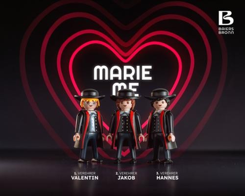 Foto der drei Verehrer für die Schwarzwaldmarie