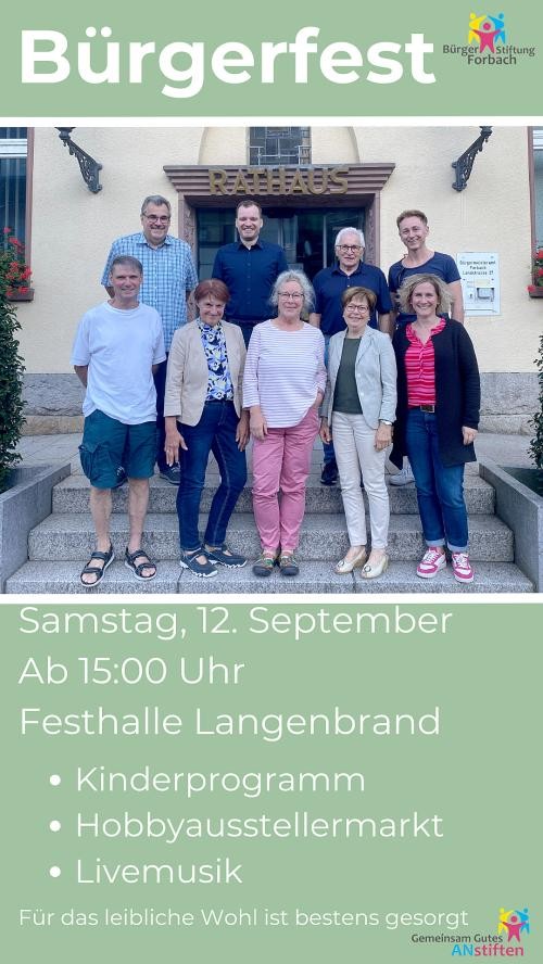 Einladung zum Bürgerfest