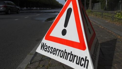 Symbolbild Wasserrohrbruch