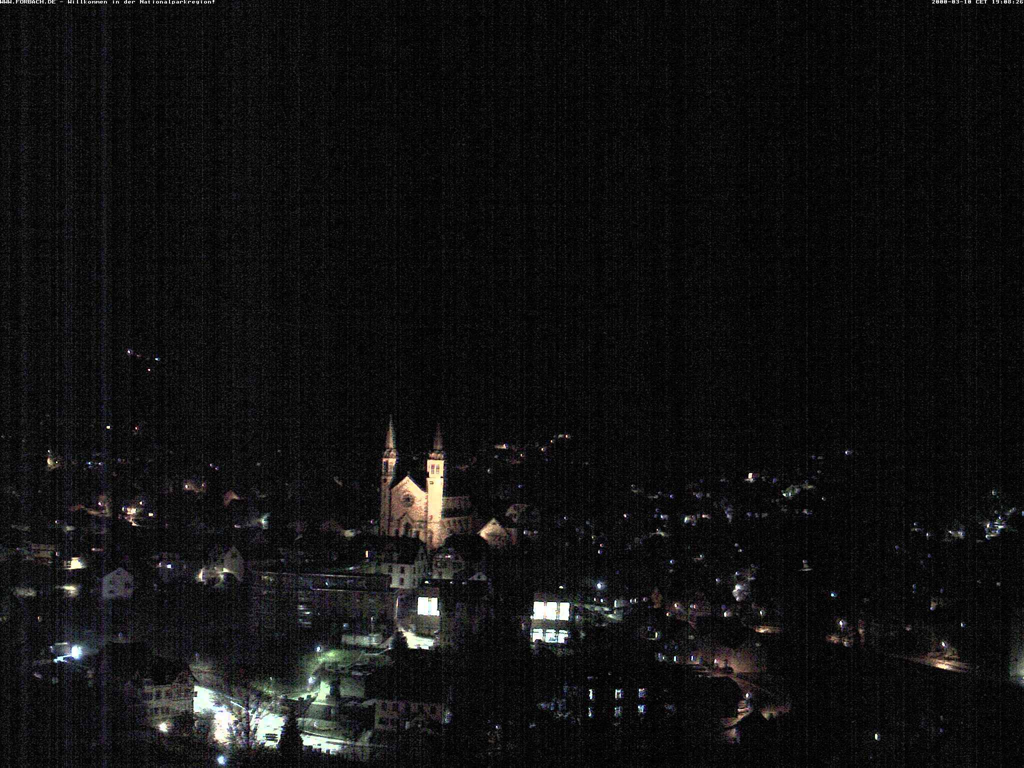 Blick über Forbach - aktuelles Bild der Forbacher Sonnenkamera