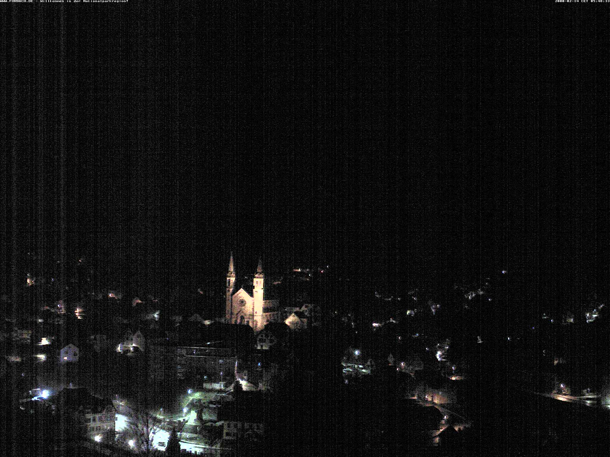 Blick über Forbach - aktuelles Bild der Forbacher Sonnenkamera