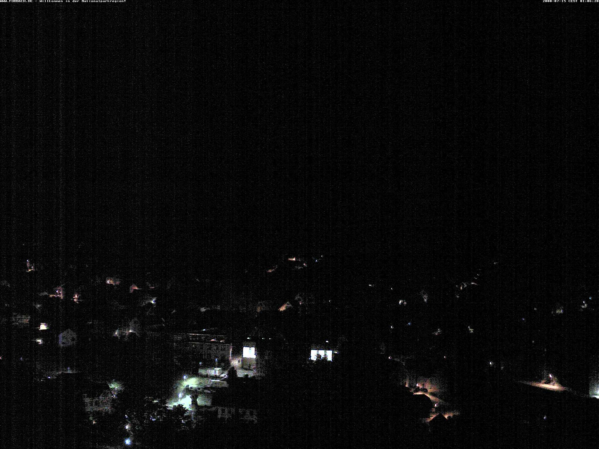 Blick über Forbach - aktuelles Bild der Forbacher Sonnenkamera