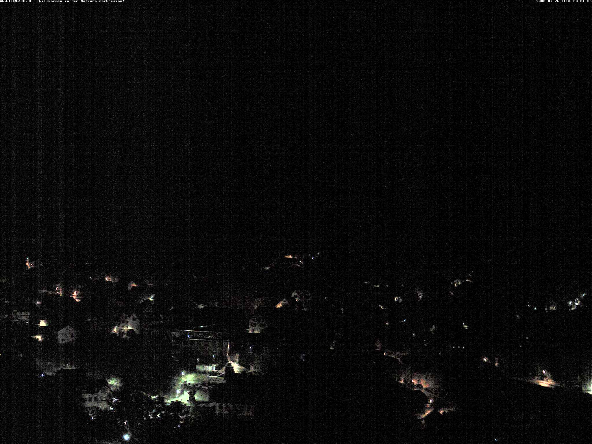Blick über Forbach - aktuelles Bild der Forbacher Sonnenkamera