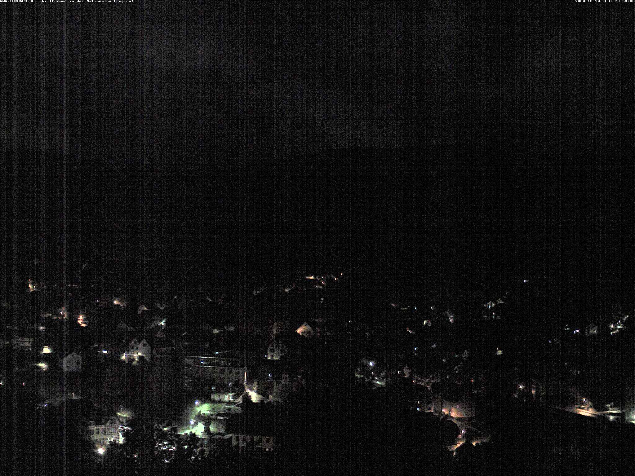 Blick über Forbach - aktuelles Bild der Forbacher Sonnenkamera